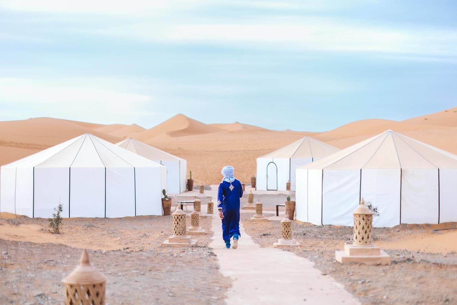 Caravanserai Luxury Desert Tented Camp Merzuga Kültér fotó